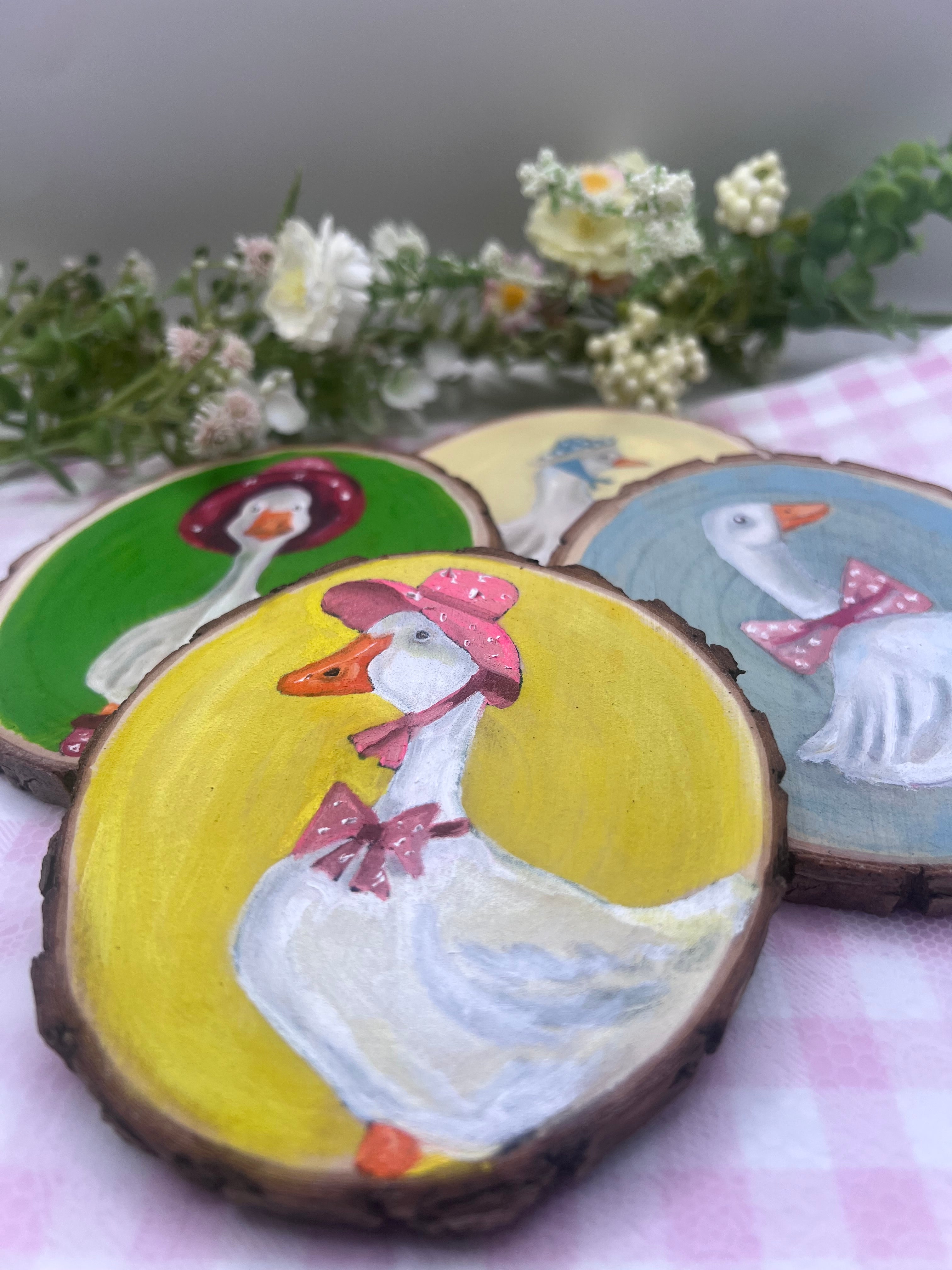 Wooden Goose Coasters