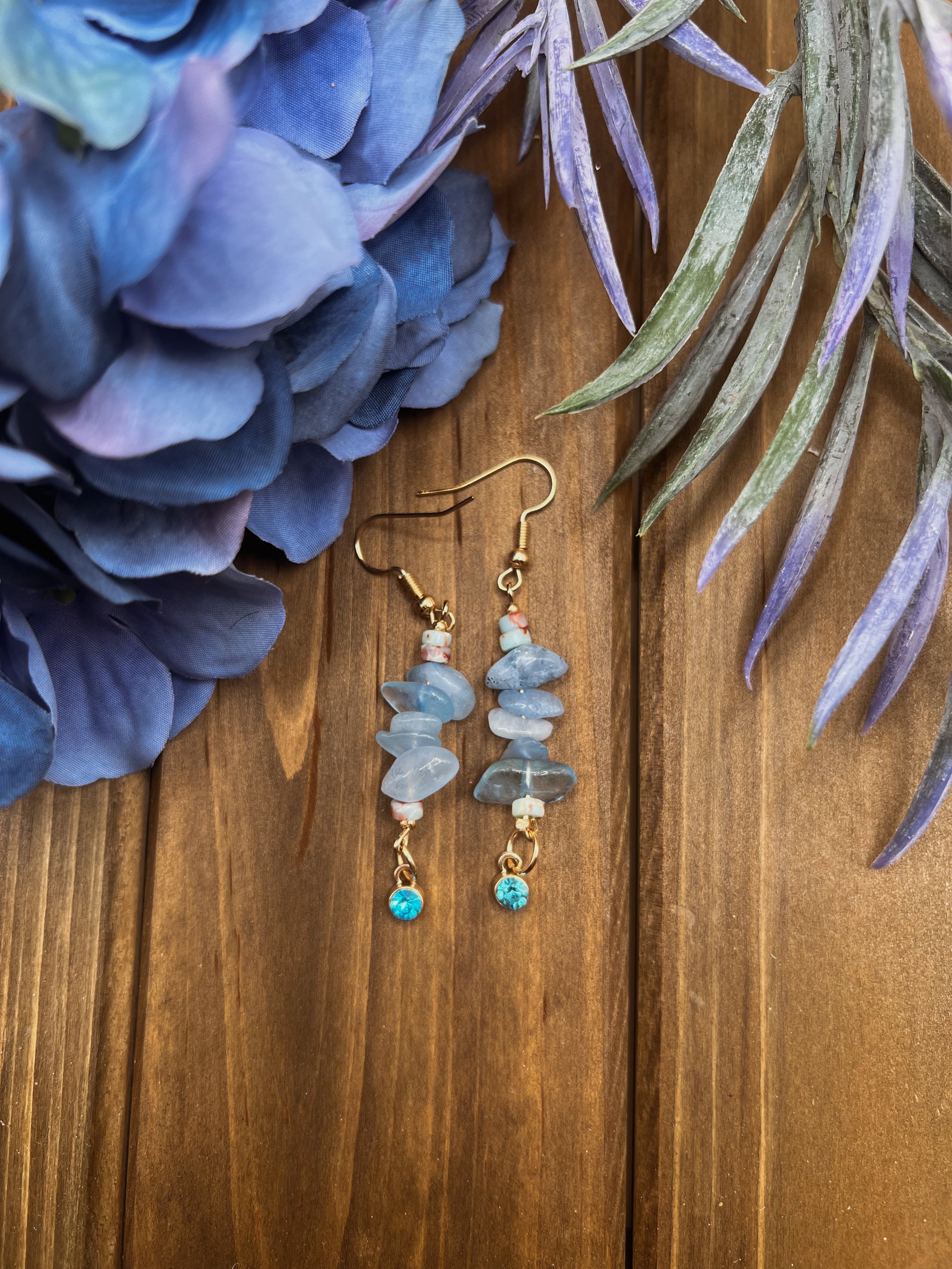 Blue Rock Earrings