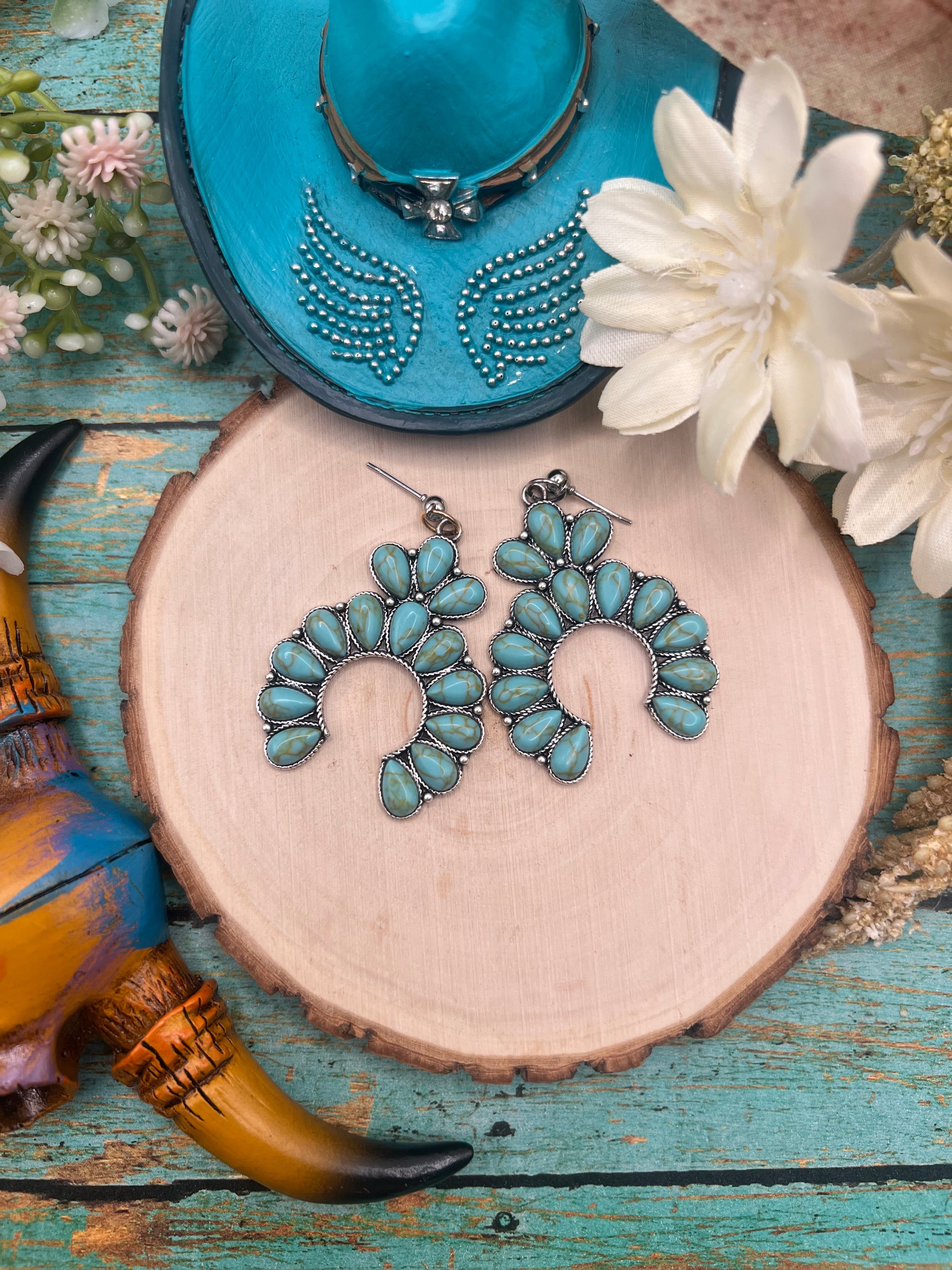 Chunky Turquoise Earrings