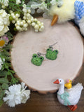 Rhinestone Frog Earrings