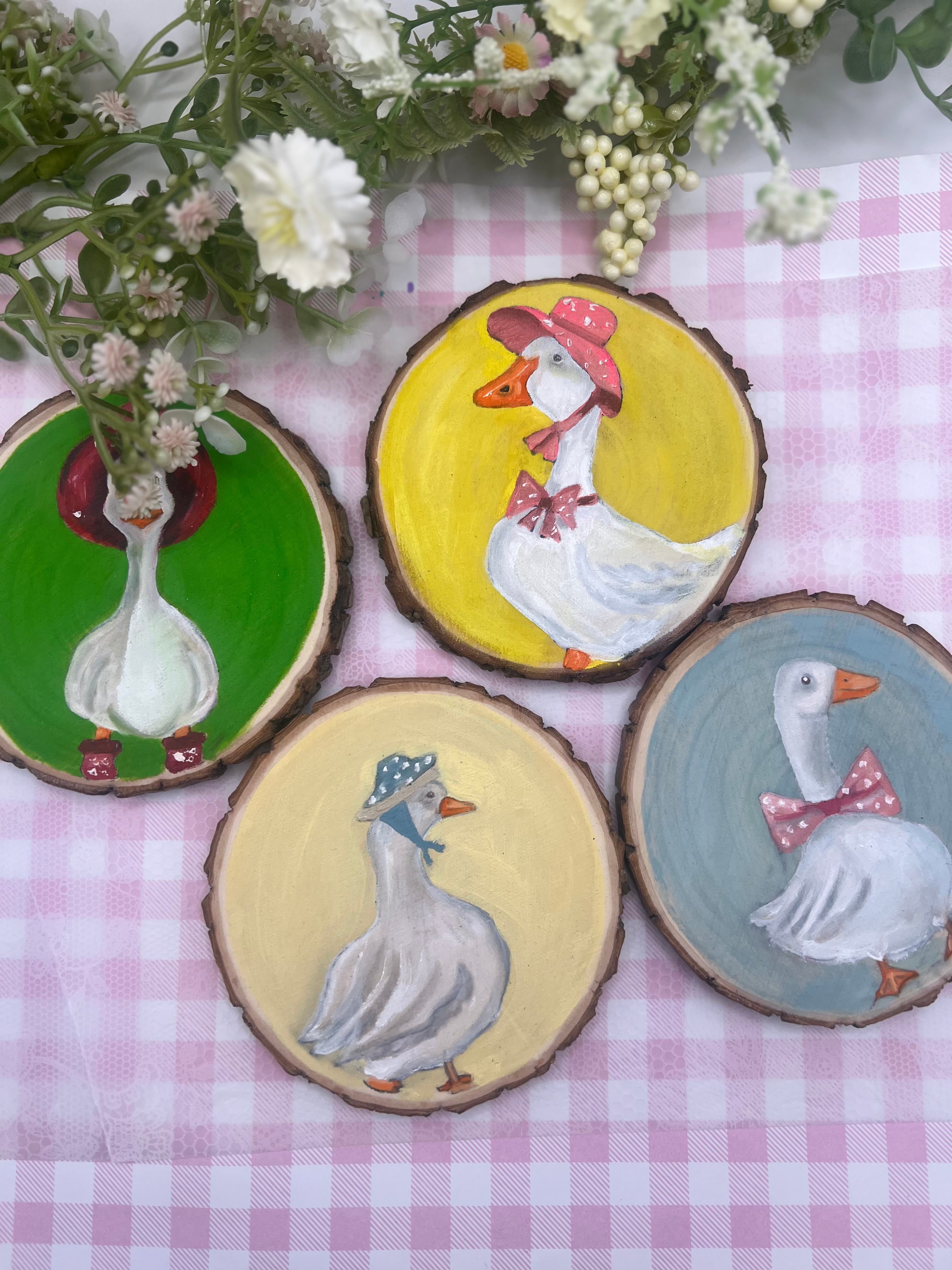 Wooden Goose Coasters