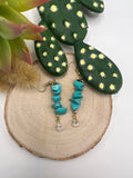 Turquoise Rock Earrings