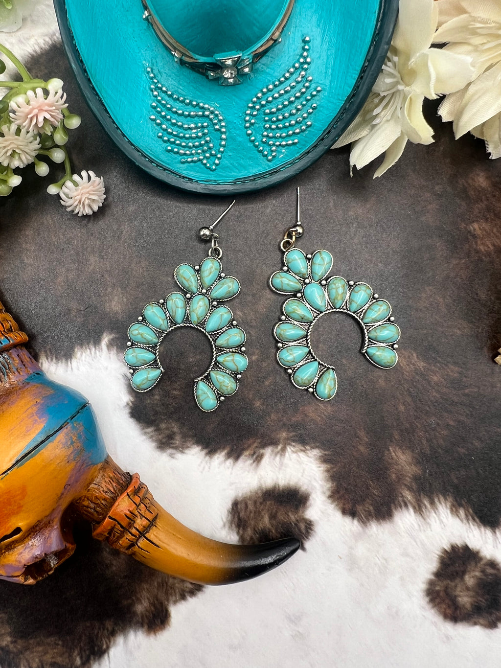 Chunky Turquoise Earrings